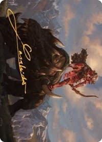 Meria's Outrider Art Card (Gold-Stamped Signature) - Art Series: Dominaria United - Magic: The Gathering card
