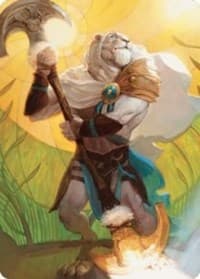 Ajani, Sleeper Agent Art Card - Art Series: Dominaria United - Magic: The Gathering card