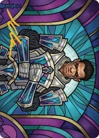 Aron, Benalia's Ruin Art Card (Gold-Stamped Signature) - Art Series: Dominaria United - Magic: The Gathering card