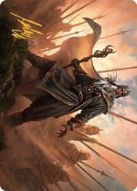 Hazezon, Shaper of Sand Art Card (Gold-Stamped Signature) - Art Series: Dominaria United - Magic: The Gathering card