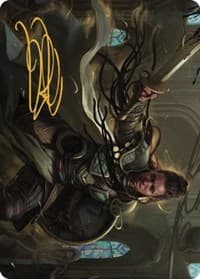 Shanna, Purifying Blade Art Card (55/81) (Gold-Stamped Signature) - Art Series: Dominaria United - Magic: The Gathering card