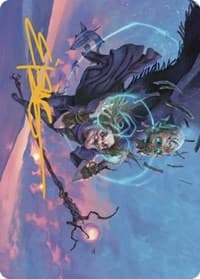 Zur, Eternal Schemer Art Card (56/81) (Gold-Stamped Signature) - Art Series: Dominaria United - Magic: The Gathering card