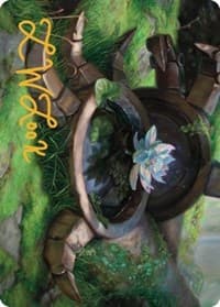 Timeless Lotus Art Card (Gold-Stamped Signature) - Art Series: Dominaria United - Magic: The Gathering card