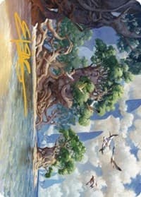 Yavimaya Coast Art Card (Gold-Stamped Signature) - Art Series: Dominaria United - Magic: The Gathering card
