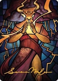 Najal, the Storm Runner Art Card (Gold-Stamped Signature) - Art Series: Dominaria United - Magic: The Gathering card