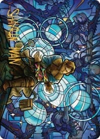 Raff, Weatherlight Stalwart Art Card (Gold-Stamped Signature) - Art Series: Dominaria United - Magic: The Gathering card