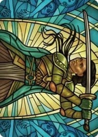 Shanna, Purifying Blade Art Card (77/81) - Art Series: Dominaria United - Magic: The Gathering card