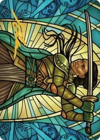 Shanna, Purifying Blade Art Card (77/81) (Gold-Stamped Signature) - Art Series: Dominaria United - Magic: The Gathering card