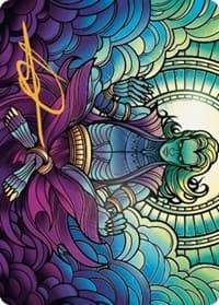 Zur, Eternal Schemer Art Card (81/81) (Gold-Stamped Signature) - Art Series: Dominaria United - Magic: The Gathering card