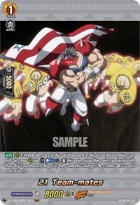 21 Team-mates (SKR) - D-TB03: Shaman King - Cardfight Vanguard card