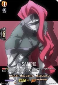 Loyal Servant, Blaumro (SKR) - D-TB03: Shaman King - Cardfight Vanguard card