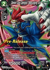 Demon God Demigra, Begrudging Ally - Dawn of the Z-Legends Pre-Release Cards - Dragon Ball Super: Masters card