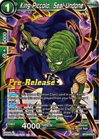 King Piccolo, Seal Undone - Dawn of the Z-Legends Pre-Release Cards - Dragon Ball Super: Masters card