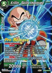 Krillin, Skills Improved - Dawn of the Z-Legends Pre-Release Cards - Dragon Ball Super: Masters card