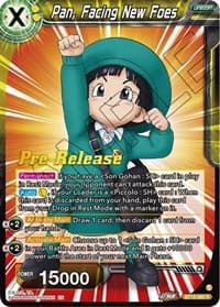 Pan, Facing New Foes - Dawn of the Z-Legends Pre-Release Cards - Dragon Ball Super: Masters card