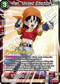 Pan, United Emotion - Dawn of the Z-Legends Pre-Release Cards - Dragon Ball Super: Masters card