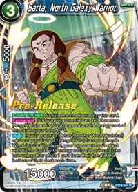 Sarta, North Galaxy Warrior - Dawn of the Z-Legends Pre-Release Cards - Dragon Ball Super: Masters card