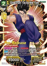Son Gohan, Facing New Foes - Dawn of the Z-Legends Pre-Release Cards - Dragon Ball Super: Masters card