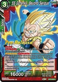 SS Gotenks, Beyond Serious - Dawn of the Z-Legends Pre-Release Cards - Dragon Ball Super: Masters card