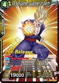 SS Son Gohan, Guardian of Earth - Dawn of the Z-Legends Pre-Release Cards - Dragon Ball Super: Masters card