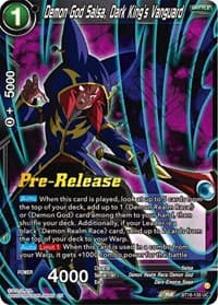 Demon God Salsa, Dark King's Vanguard - Dawn of the Z-Legends Pre-Release Cards - Dragon Ball Super: Masters card