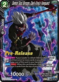 Demon God Shroom, Dark King's Vanguard - Dawn of the Z-Legends Pre-Release Cards - Dragon Ball Super: Masters card