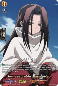 Immeasurable Mana, Hao (SKR) - D-TB03: Shaman King - Cardfight Vanguard card