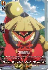 Great Mountain God, Shigaraki (SKR) - D-TB03: Shaman King - Cardfight Vanguard card