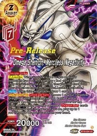 Omega Shenron, Merciless Negativity - Dawn of the Z-Legends Pre-Release Cards - Dragon Ball Super: Masters card