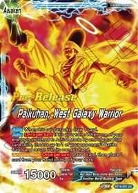 Paikuhan // Paikuhan, West Galaxy Warrior - Dawn of the Z-Legends Pre-Release Cards - Dragon Ball Super: Masters card