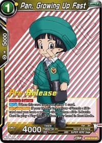 Pan, Growing Up Fast - Dawn of the Z-Legends Pre-Release Cards - Dragon Ball Super: Masters card