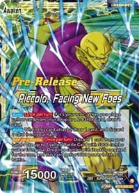 Piccolo // Piccolo, Facing New Foes - Dawn of the Z-Legends Pre-Release Cards - Dragon Ball Super: Masters card