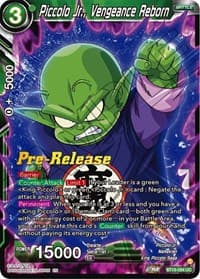 Piccolo Jr., Vengeance Reborn - Dawn of the Z-Legends Pre-Release Cards - Dragon Ball Super: Masters card
