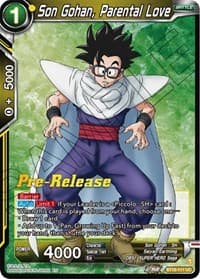 Son Gohan, Parental Love - Dawn of the Z-Legends Pre-Release Cards - Dragon Ball Super: Masters card