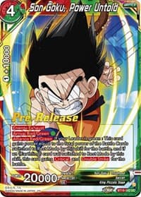 Son Goku, Power Untold - Dawn of the Z-Legends Pre-Release Cards - Dragon Ball Super: Masters card