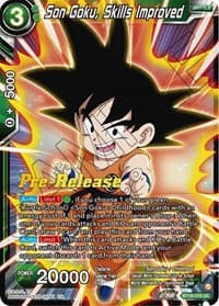 Son Goku, Skills Improved - Dawn of the Z-Legends Pre-Release Cards - Dragon Ball Super: Masters card