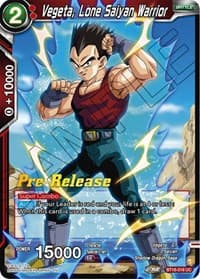 Vegeta, Lone Saiyan Warrior - Dawn of the Z-Legends Pre-Release Cards - Dragon Ball Super: Masters card