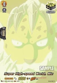 Super High-speed World, Mic (SKR) - D-TB03: Shaman King - Cardfight Vanguard card