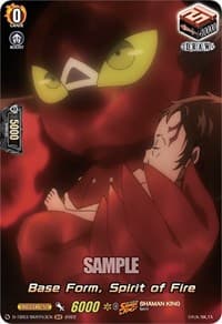 Base Form, Spirit of Fire (SKR) - D-TB03: Shaman King - Cardfight Vanguard card