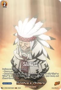 Goldva's Orders (SKR) - D-TB03: Shaman King - Cardfight Vanguard card
