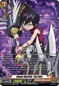 Super Bushin, Tao Ren (SP) - D-TB03: Shaman King - Cardfight Vanguard card