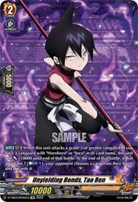 Unyielding Bonds, Tao Ren (SP) - D-TB03: Shaman King - Cardfight Vanguard card