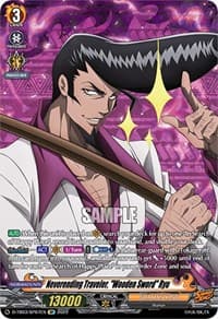 Neverending Traveler, "Wooden Sword" Ryu (SP) - D-TB03: Shaman King - Cardfight Vanguard card