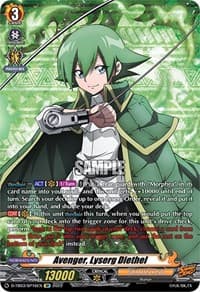 Avenger, Lyserg Diethel (SP) - D-TB03: Shaman King - Cardfight Vanguard card