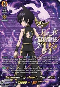 Unwavering Heart, Tao Ren (SSR) - D-TB03: Shaman King - Cardfight Vanguard card