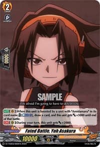 Fated Battle, Yoh Asakura - D-TTD03: Shaman King - Cardfight Vanguard card