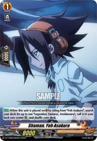 Shaman, Yoh Asakura - D-TTD03: Shaman King - Cardfight Vanguard card