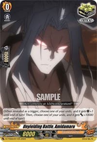 Unyielding Battle, Amidamaru - D-TTD03: Shaman King - Cardfight Vanguard card