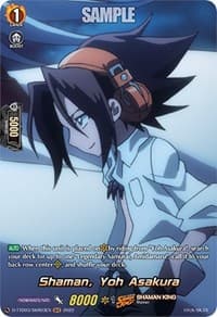 Shaman, Yoh Asakura (SKR) - D-TTD03: Shaman King - Cardfight Vanguard card