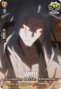 Unyielding Battle, Amidamaru (SKR) - D-TTD03: Shaman King - Cardfight Vanguard card